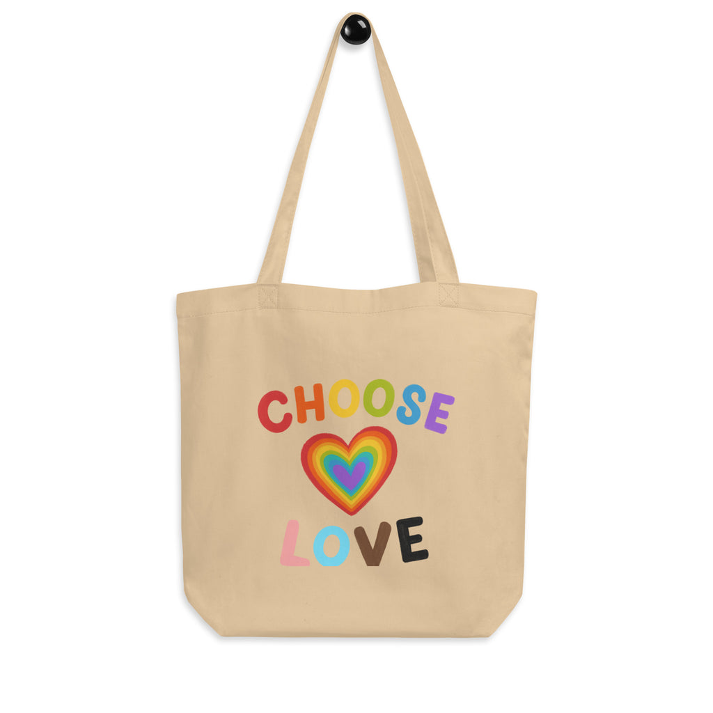  Choose Love Eco Tote Bag by Queer In The World Originals sold by Queer In The World: The Shop - LGBT Merch Fashion