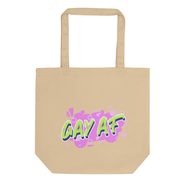 Oyster Gay AF Eco Tote Bag by Queer In The World Originals sold by Queer In The World: The Shop - LGBT Merch Fashion