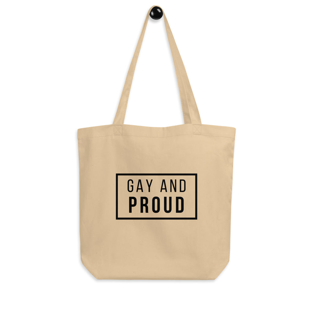  Gay And Proud Eco Tote Bag by Queer In The World Originals sold by Queer In The World: The Shop - LGBT Merch Fashion