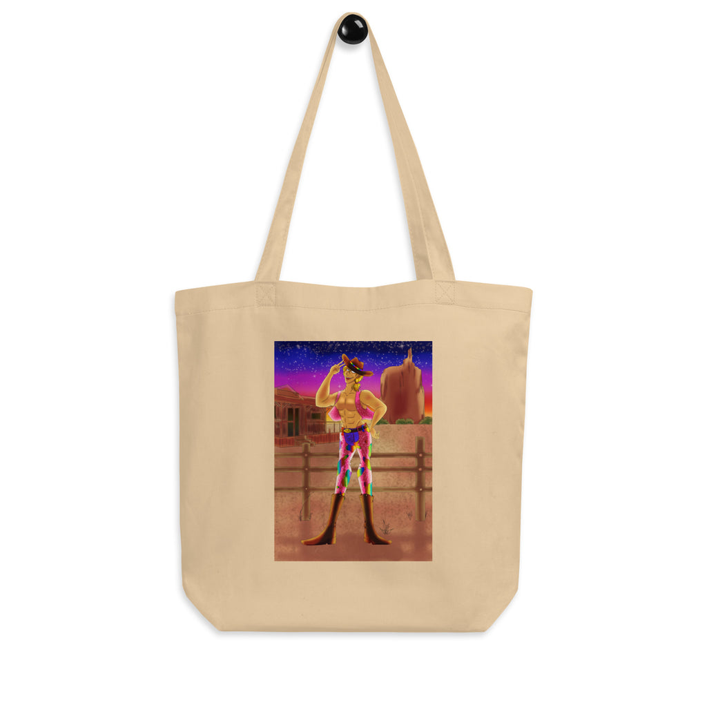  Gay Cowboy At Sunset Eco Tote Bag by Queer In The World Originals sold by Queer In The World: The Shop - LGBT Merch Fashion