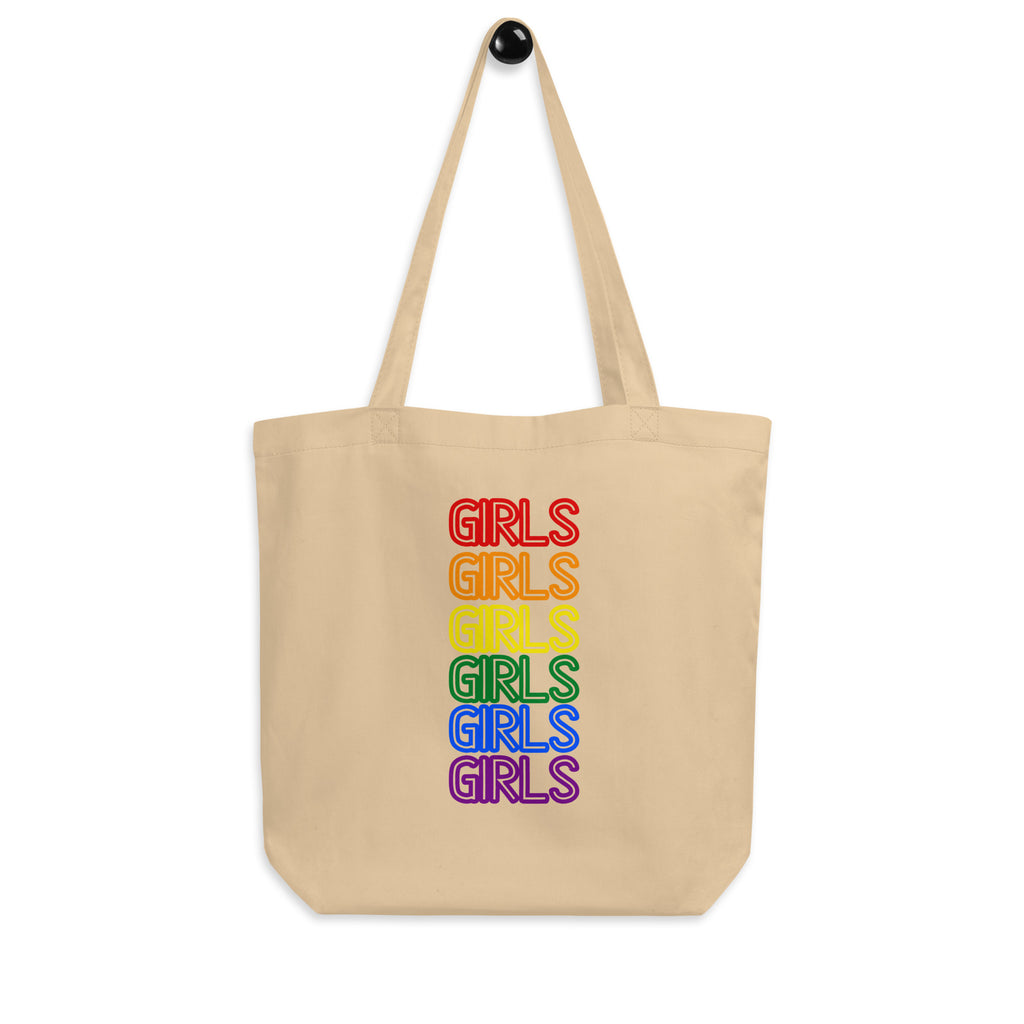 Oyster Girls Girls Girls Eco Tote Bag by Queer In The World Originals sold by Queer In The World: The Shop - LGBT Merch Fashion
