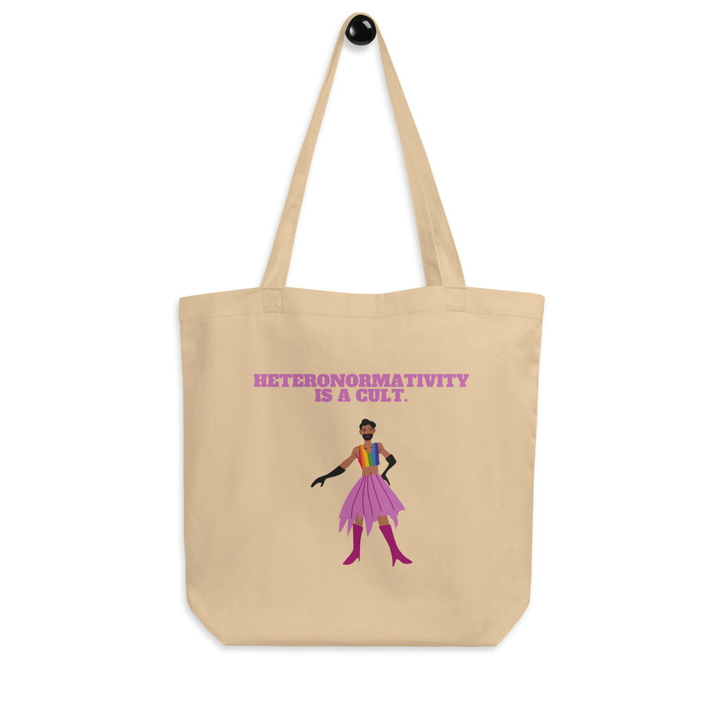  Heteronormativity Is A Cult Eco Tote Bag by Queer In The World Originals sold by Queer In The World: The Shop - LGBT Merch Fashion