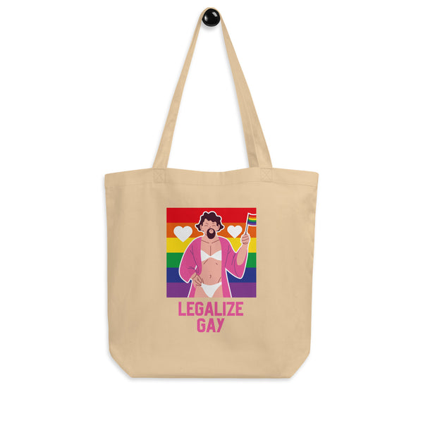 Oyster Legalize Gay Eco Tote Bag by Queer In The World Originals sold by Queer In The World: The Shop - LGBT Merch Fashion