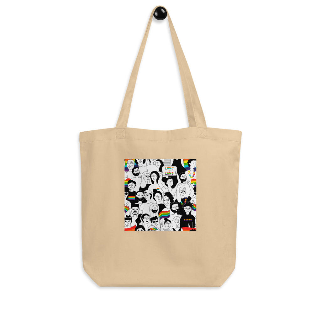 Oyster LGBT Pride Eco Tote Bag by Queer In The World Originals sold by Queer In The World: The Shop - LGBT Merch Fashion