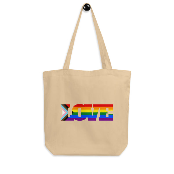  Progress LGBT Love Eco Tote Bag by Queer In The World Originals sold by Queer In The World: The Shop - LGBT Merch Fashion