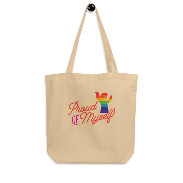 Oyster Proud Of Myself Eco Tote Bag by Queer In The World Originals sold by Queer In The World: The Shop - LGBT Merch Fashion