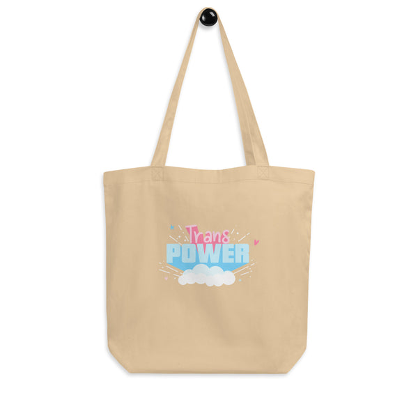 Oyster Trans Power Eco Tote Bag by Queer In The World Originals sold by Queer In The World: The Shop - LGBT Merch Fashion