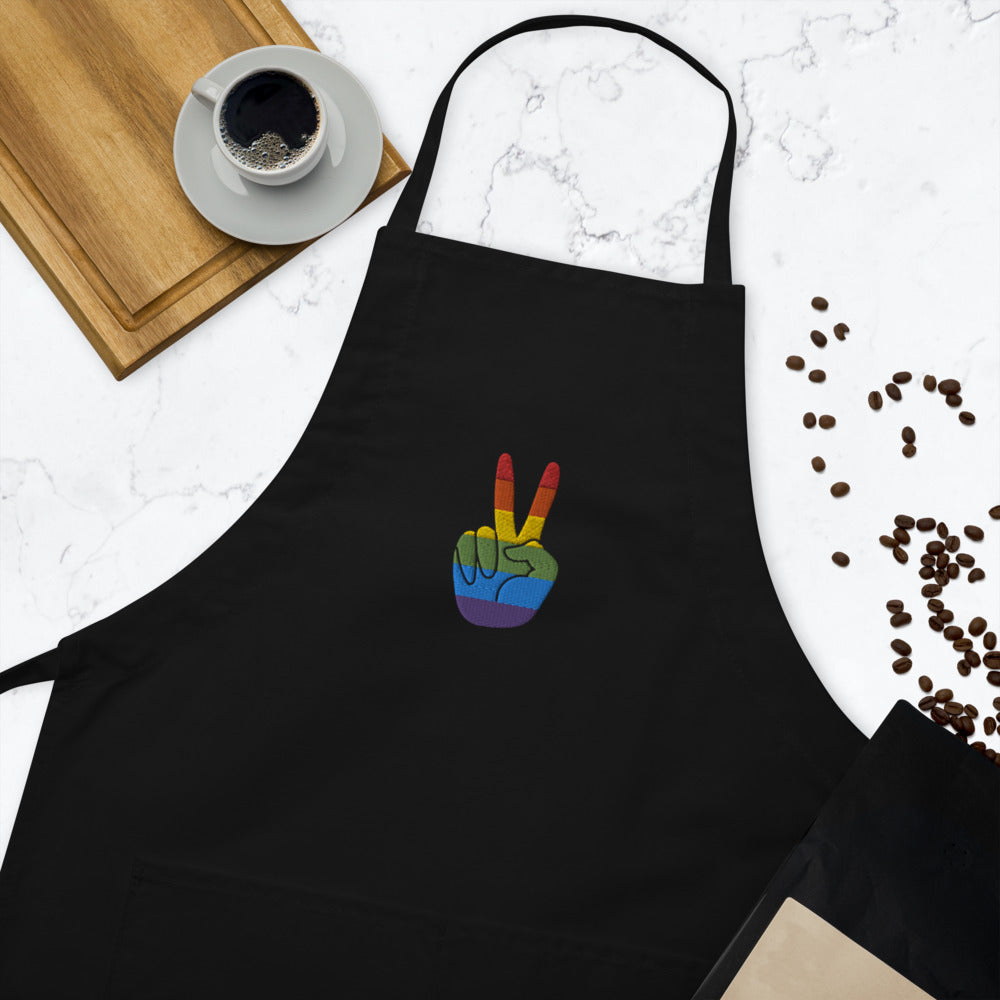 Gay Pride Embroidered Apron Queer In The World The Shop