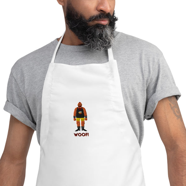  Woof! Gay Bear Embroidered Apron by Queer In The World Originals sold by Queer In The World: The Shop - LGBT Merch Fashion