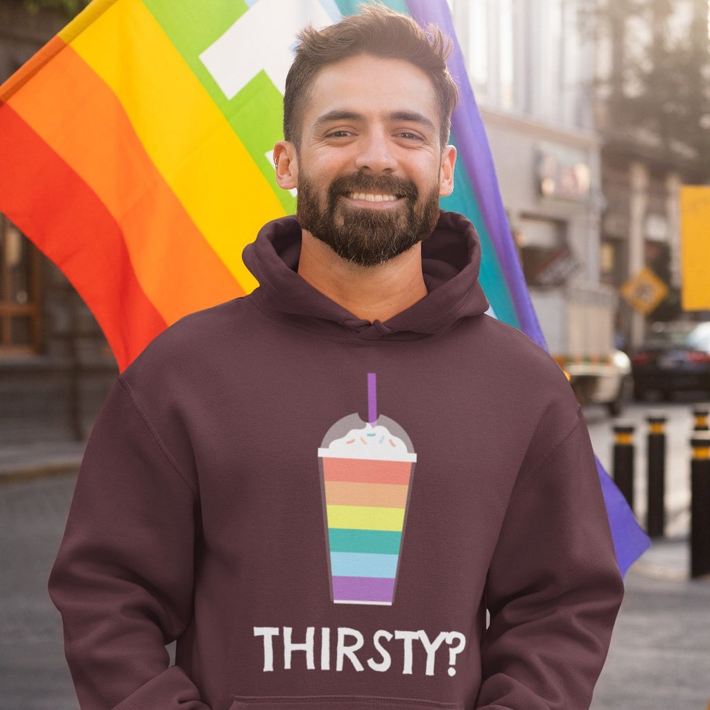 Black Thirsty? Unisex Hoodie by Queer In The World Originals sold by Queer In The World: The Shop - LGBT Merch Fashion