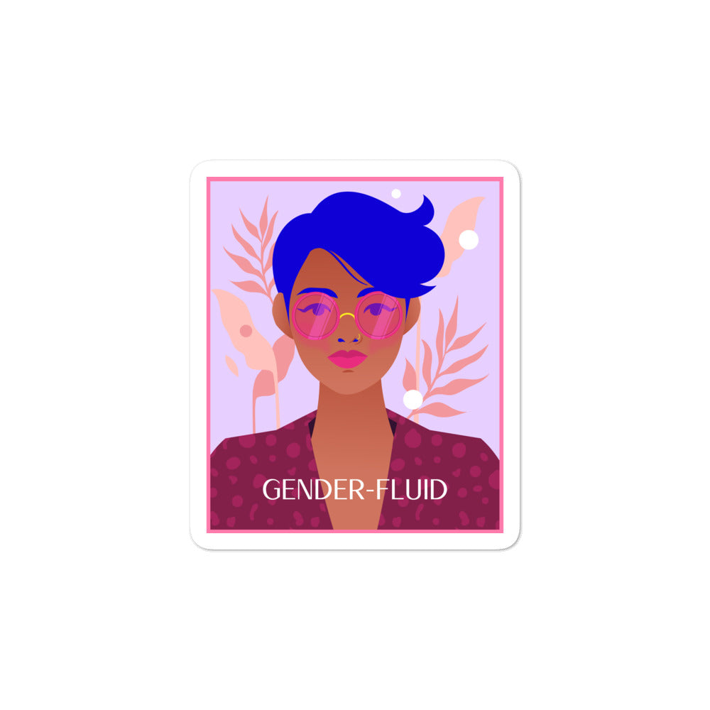  Genderfluid Bubble-Free Stickers by Queer In The World Originals sold by Queer In The World: The Shop - LGBT Merch Fashion