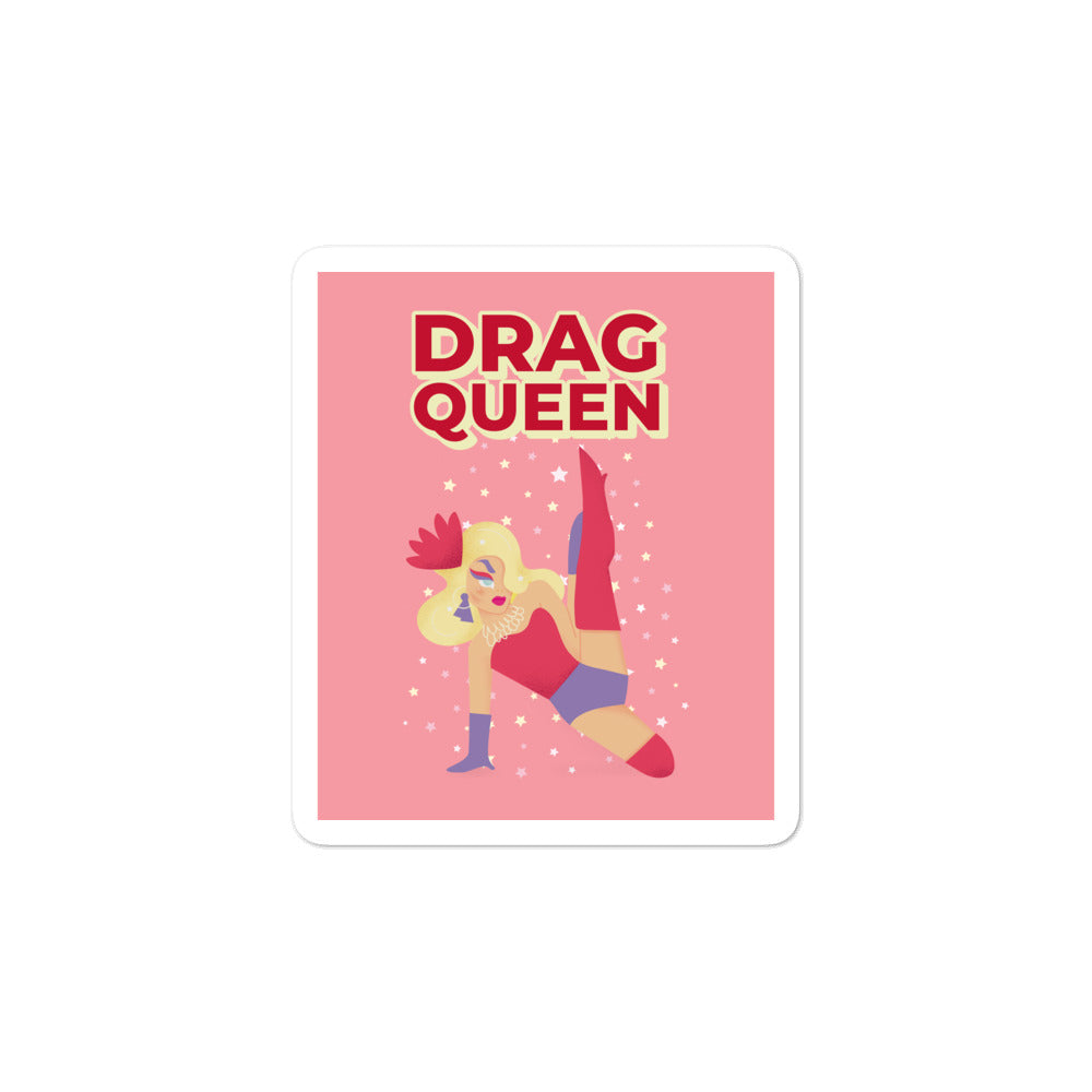  Drag Queen Bubble-Free Stickers by Printful sold by Queer In The World: The Shop - LGBT Merch Fashion