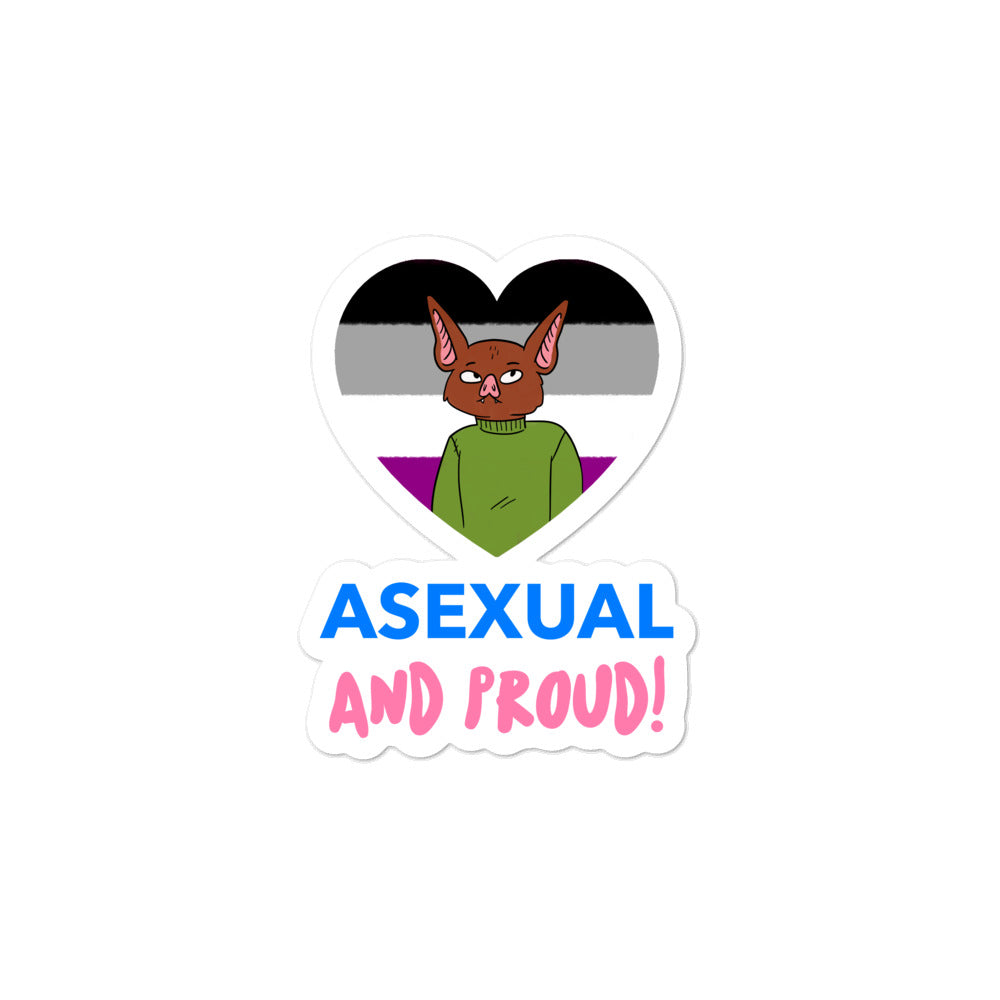  Asexual And Proud Bubble-Free Stickers by Queer In The World Originals sold by Queer In The World: The Shop - LGBT Merch Fashion