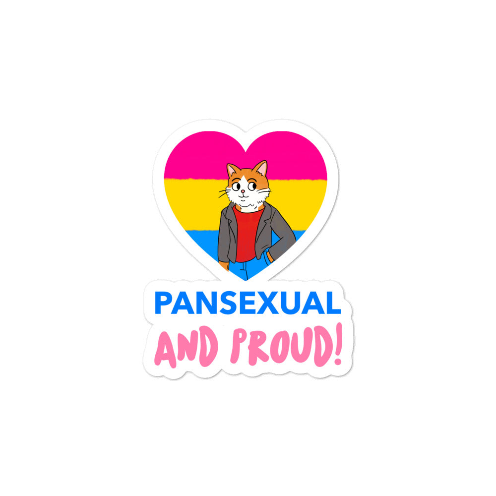  Pansexual And Proud Bubble-Free Stickers by Queer In The World Originals sold by Queer In The World: The Shop - LGBT Merch Fashion