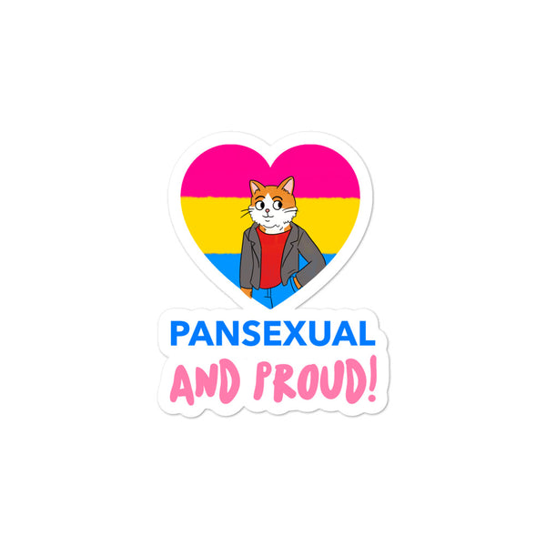  Pansexual And Proud Bubble-Free Stickers by Queer In The World Originals sold by Queer In The World: The Shop - LGBT Merch Fashion
