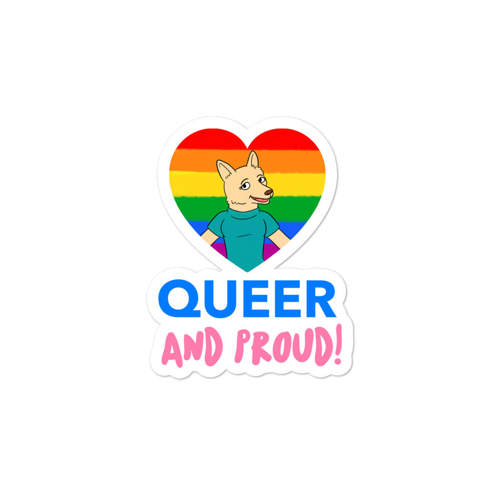  Queer And Proud Bubble-Free Stickers by Queer In The World Originals sold by Queer In The World: The Shop - LGBT Merch Fashion