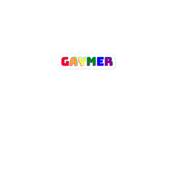  Gaymer Bubble-Free Stickers by Queer In The World Originals sold by Queer In The World: The Shop - LGBT Merch Fashion