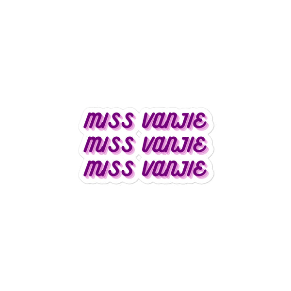 Miss Vanjie Bubble-Free Stickers by Queer In The World Originals sold by Queer In The World: The Shop - LGBT Merch Fashion