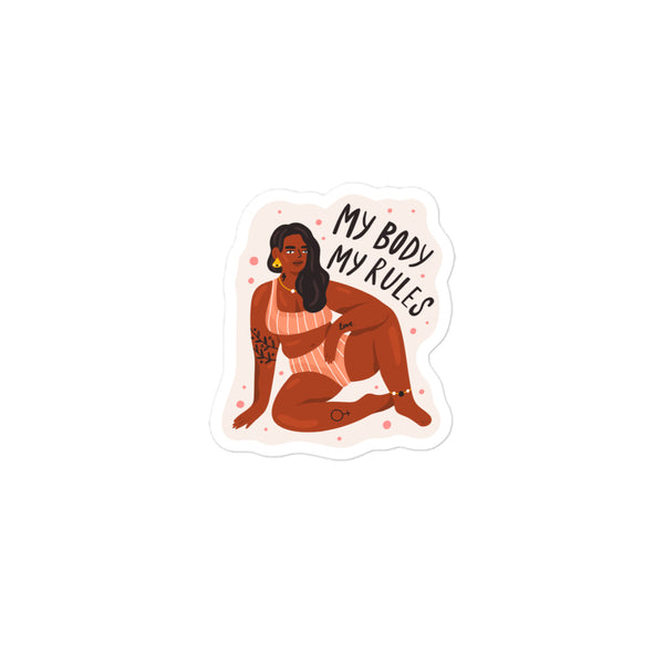  My Body My Rules Bubble-Free Stickers by Queer In The World Originals sold by Queer In The World: The Shop - LGBT Merch Fashion