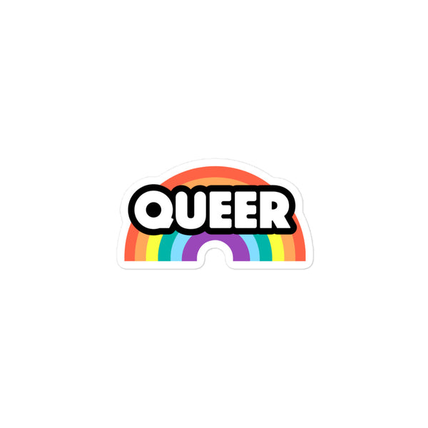  Queer Rainbow Bubble-Free Stickers by Queer In The World Originals sold by Queer In The World: The Shop - LGBT Merch Fashion