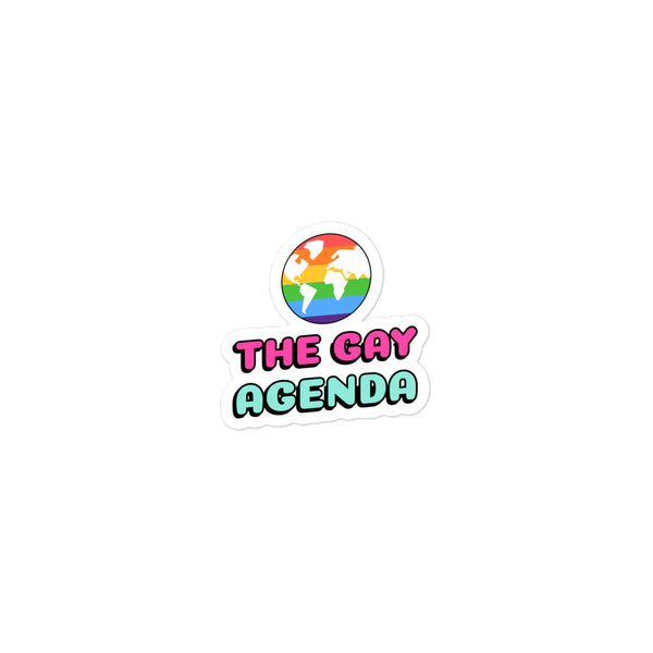  The Gay Agenda Bubble-Free Stickers by Queer In The World Originals sold by Queer In The World: The Shop - LGBT Merch Fashion