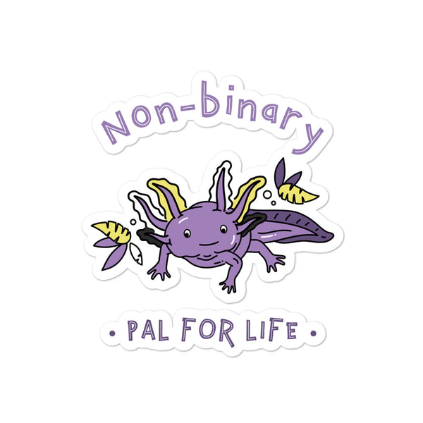  Non-Binary Pal For Life Bubble-Free Stickers by Queer In The World Originals sold by Queer In The World: The Shop - LGBT Merch Fashion