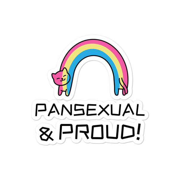  Pansexual & Proud Bubble-Free Stickers by Queer In The World Originals sold by Queer In The World: The Shop - LGBT Merch Fashion