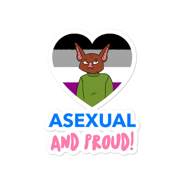  Asexual And Proud Bubble-Free Stickers by Queer In The World Originals sold by Queer In The World: The Shop - LGBT Merch Fashion