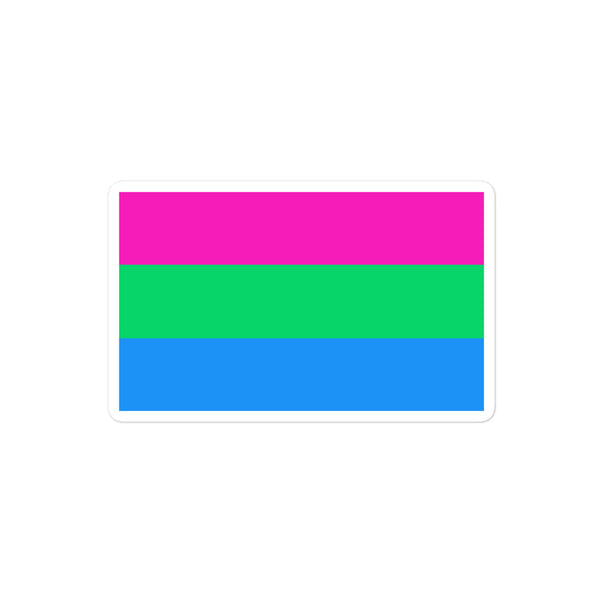  Polysexual Flag Bubble-Free Stickers by Queer In The World Originals sold by Queer In The World: The Shop - LGBT Merch Fashion