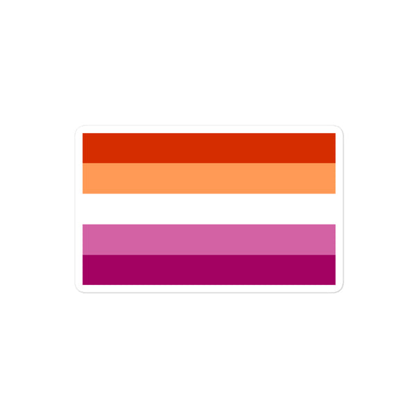  Lesbian Flag Bubble-Free Stickers by Queer In The World Originals sold by Queer In The World: The Shop - LGBT Merch Fashion