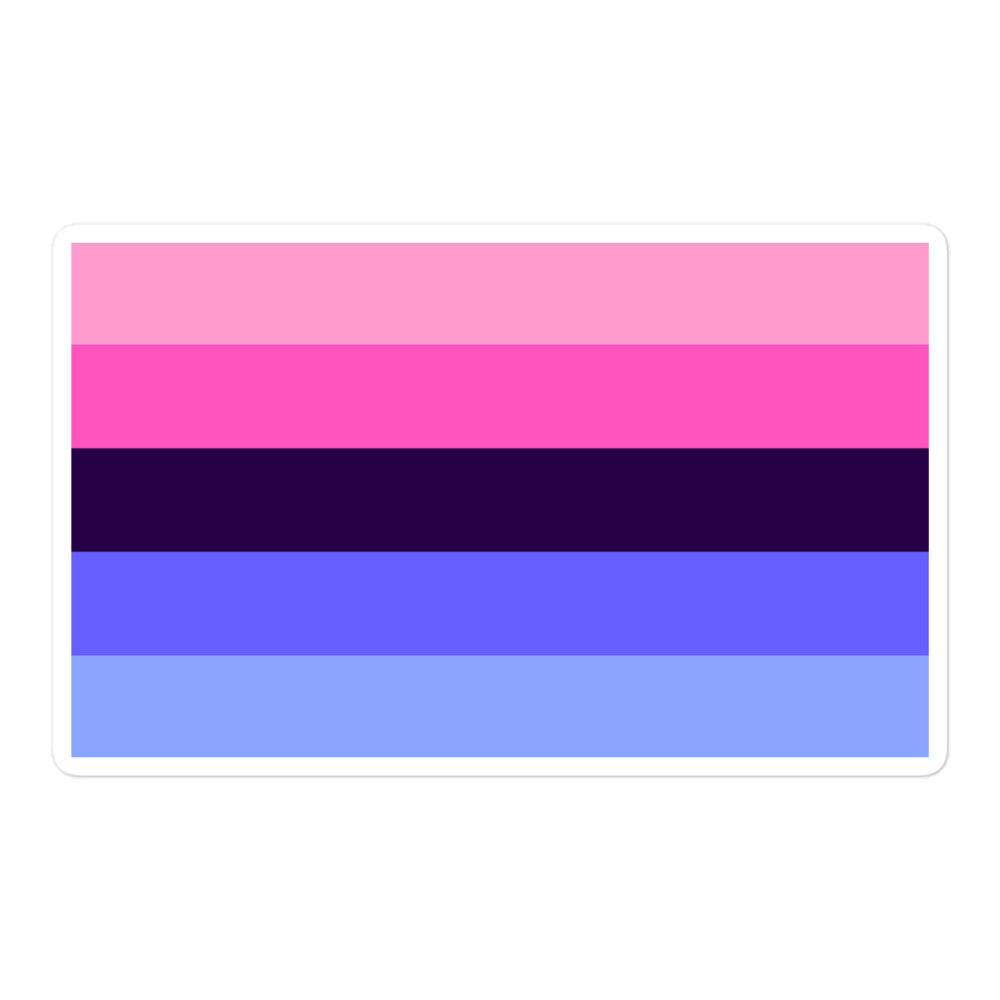  Omnisexual Flag Bubble-Free Stickers by Queer In The World Originals sold by Queer In The World: The Shop - LGBT Merch Fashion