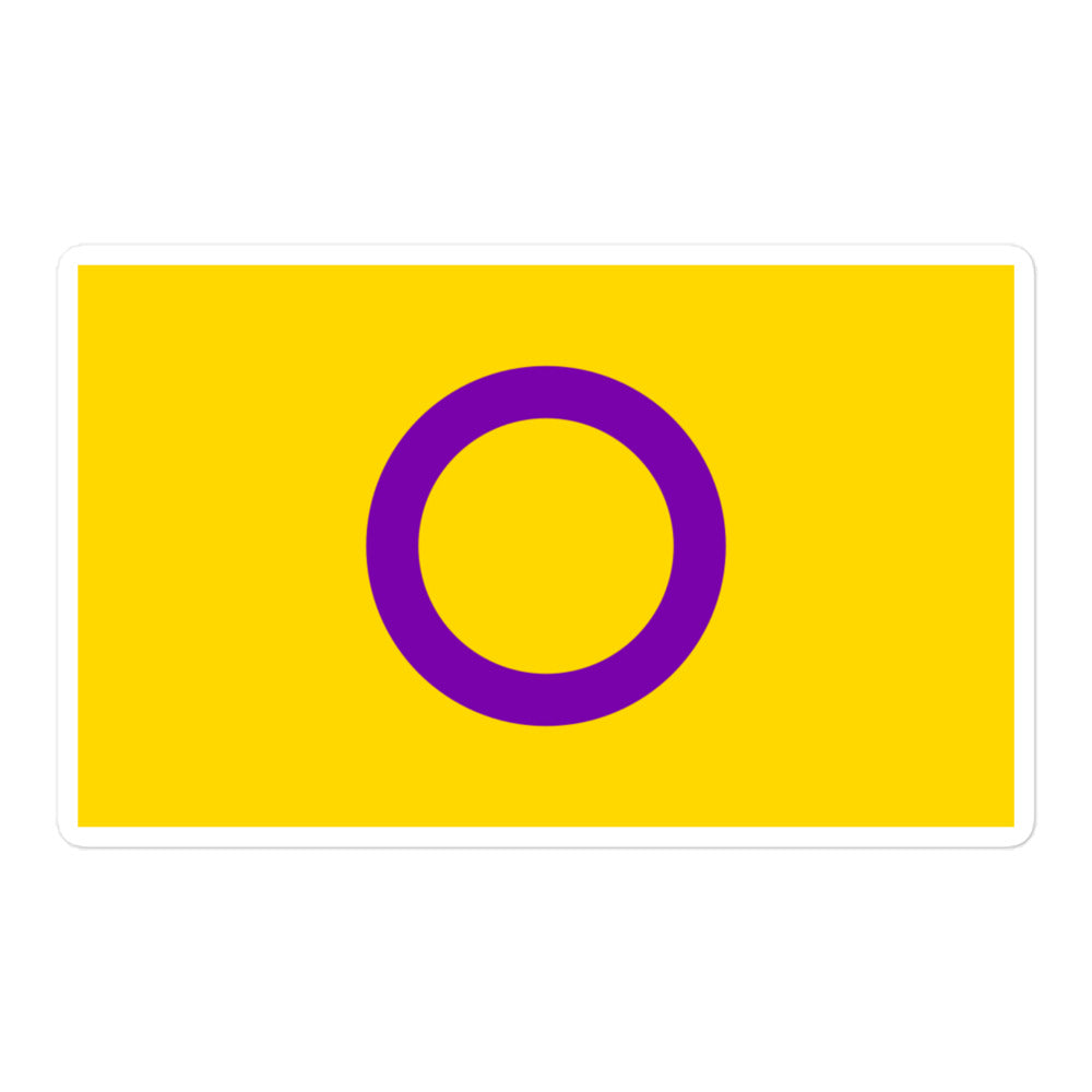  Intersex Pride Bubble-Free Stickers by Queer In The World Originals sold by Queer In The World: The Shop - LGBT Merch Fashion