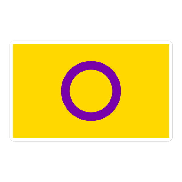  Intersex Pride Bubble-Free Stickers by Queer In The World Originals sold by Queer In The World: The Shop - LGBT Merch Fashion