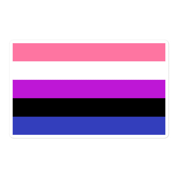  Genderfluid Bubble-Free Stickers by Queer In The World Originals sold by Queer In The World: The Shop - LGBT Merch Fashion