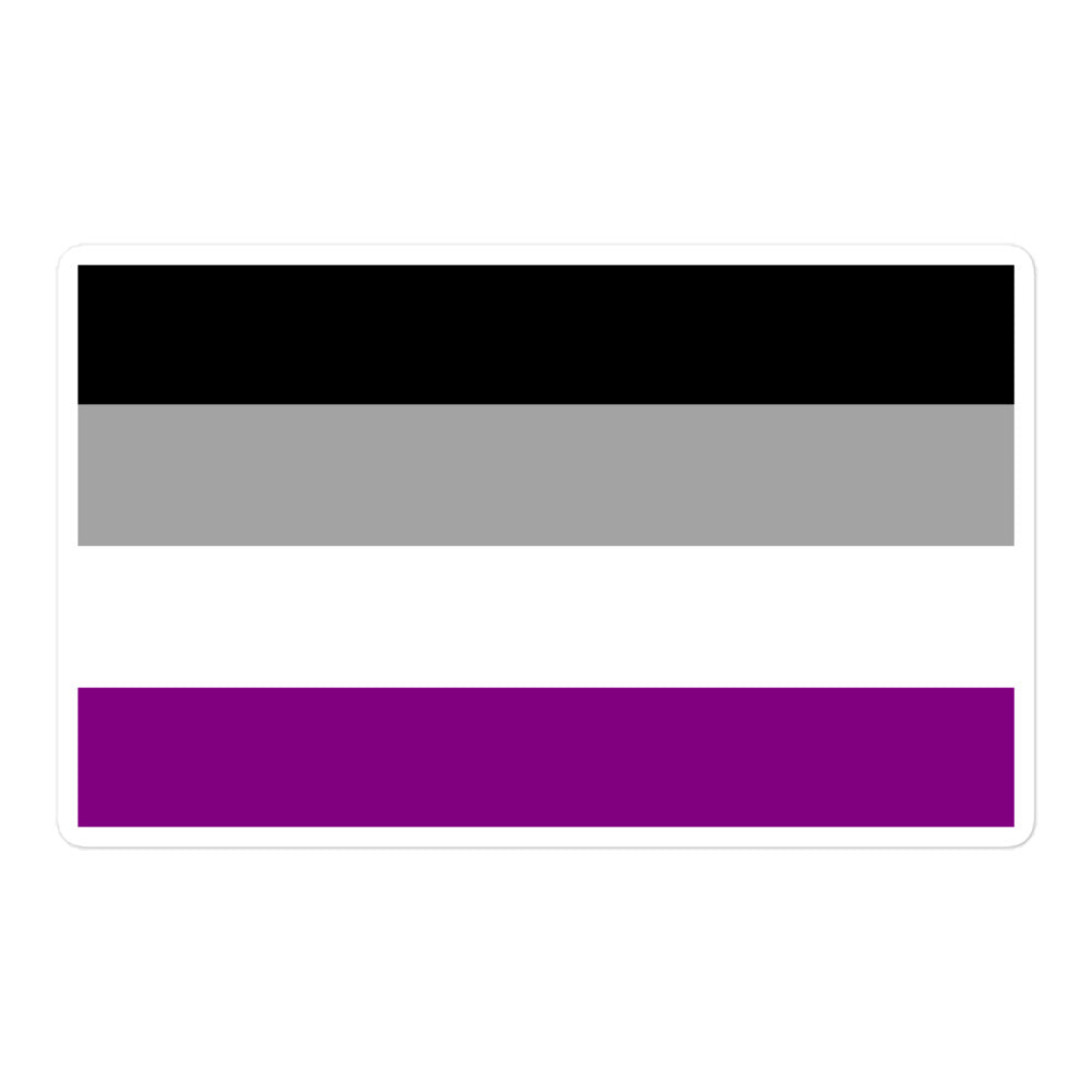  Asexual Flag Bubble-Free Stickers by Queer In The World Originals sold by Queer In The World: The Shop - LGBT Merch Fashion
