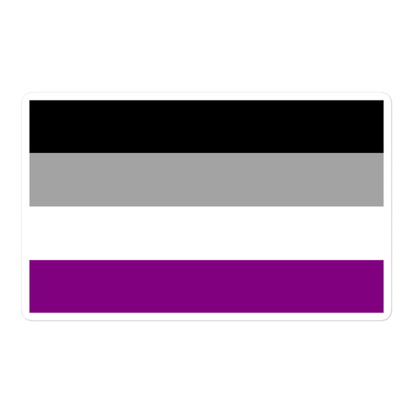  Asexual Flag Bubble-Free Stickers by Queer In The World Originals sold by Queer In The World: The Shop - LGBT Merch Fashion