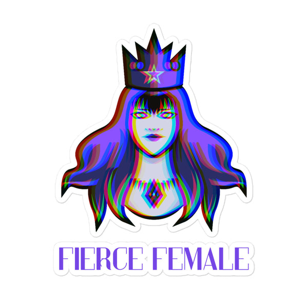  Fierce Female Bubble-Free Stickers by Queer In The World Originals sold by Queer In The World: The Shop - LGBT Merch Fashion