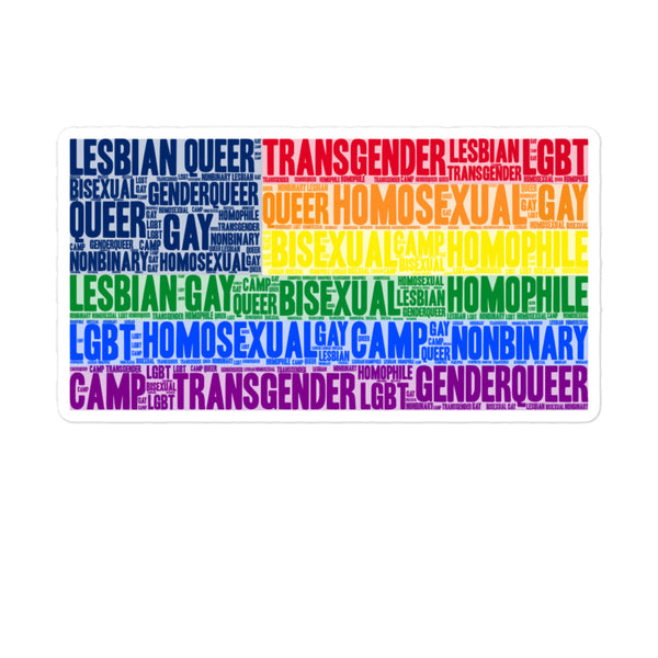  Gay USA Bubble-Free Stickers by Queer In The World Originals sold by Queer In The World: The Shop - LGBT Merch Fashion