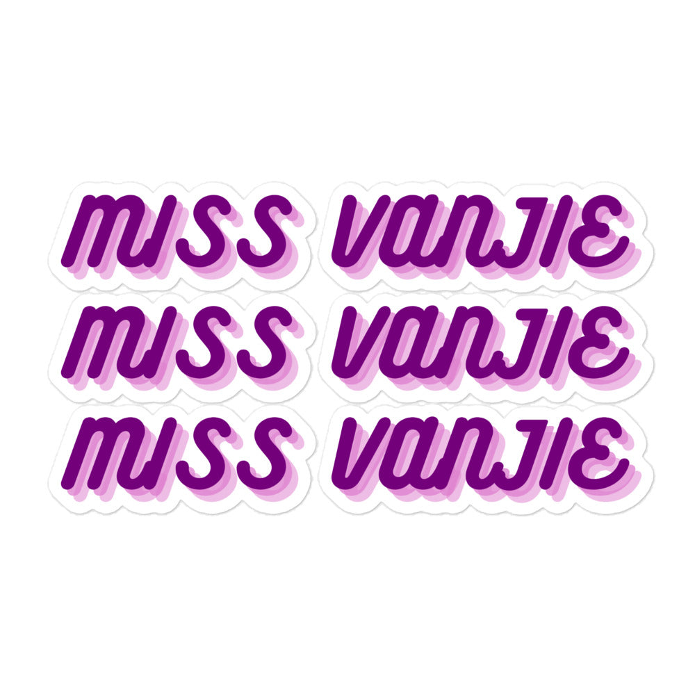  Miss Vanjie Bubble-Free Stickers by Queer In The World Originals sold by Queer In The World: The Shop - LGBT Merch Fashion