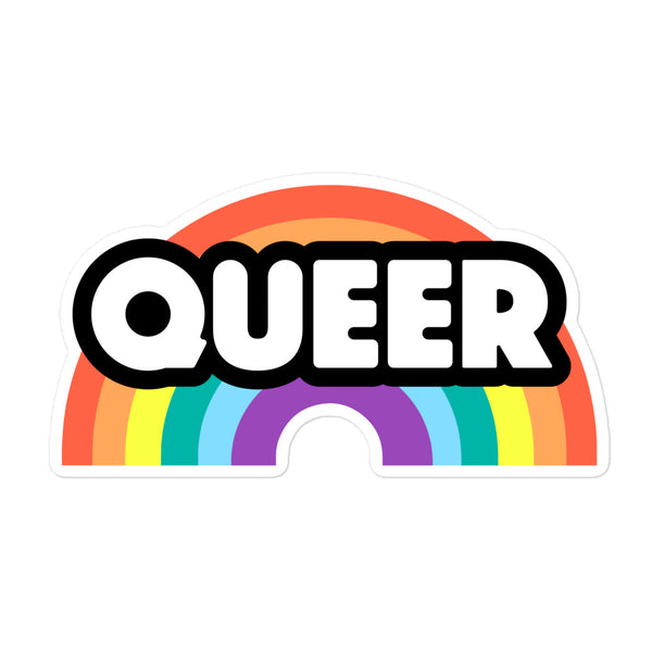  Queer Rainbow Bubble-Free Stickers by Queer In The World Originals sold by Queer In The World: The Shop - LGBT Merch Fashion