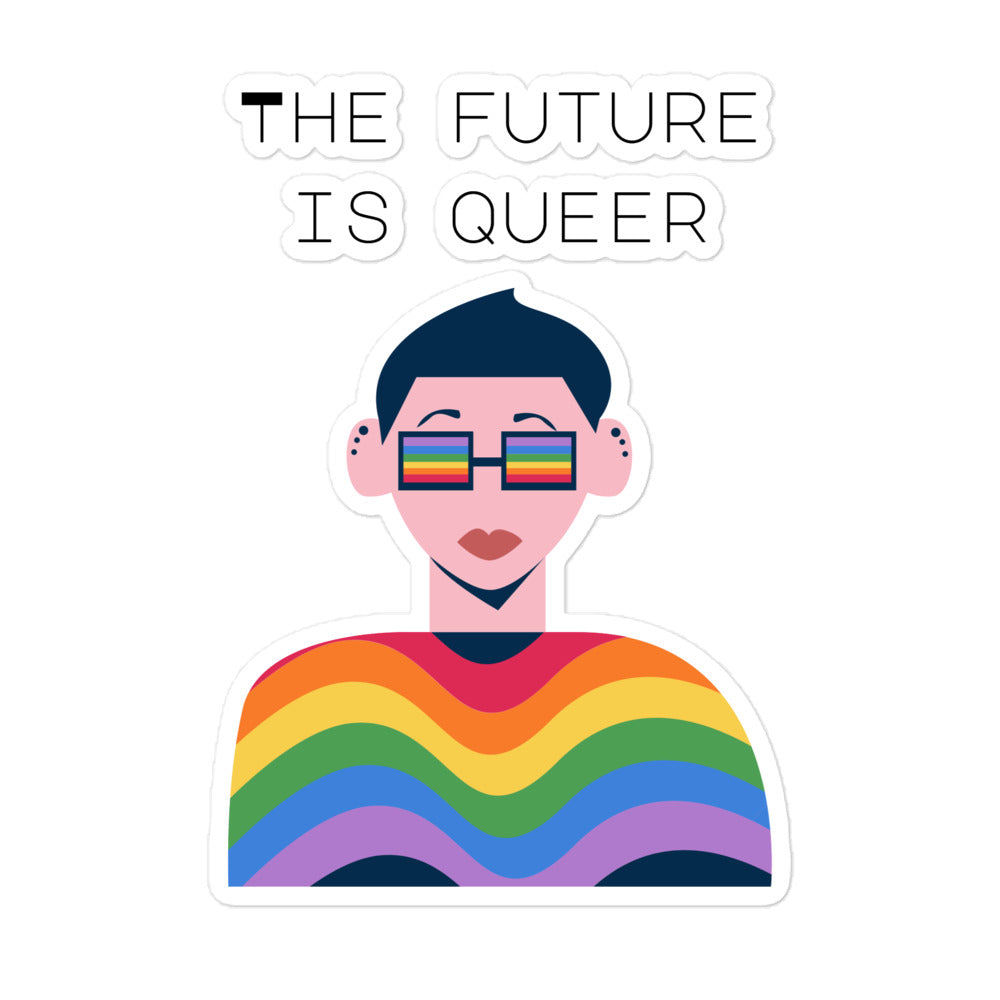  The Future Is Queer Bubble-Free Stickers by Queer In The World Originals sold by Queer In The World: The Shop - LGBT Merch Fashion