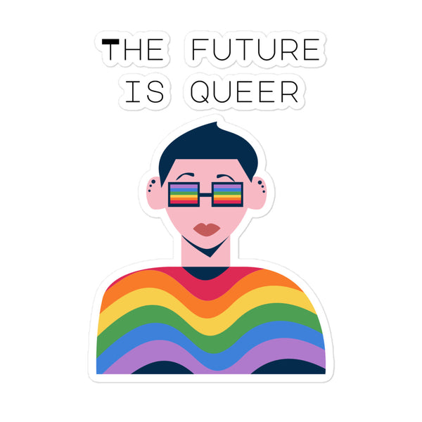  The Future Is Queer Bubble-Free Stickers by Queer In The World Originals sold by Queer In The World: The Shop - LGBT Merch Fashion
