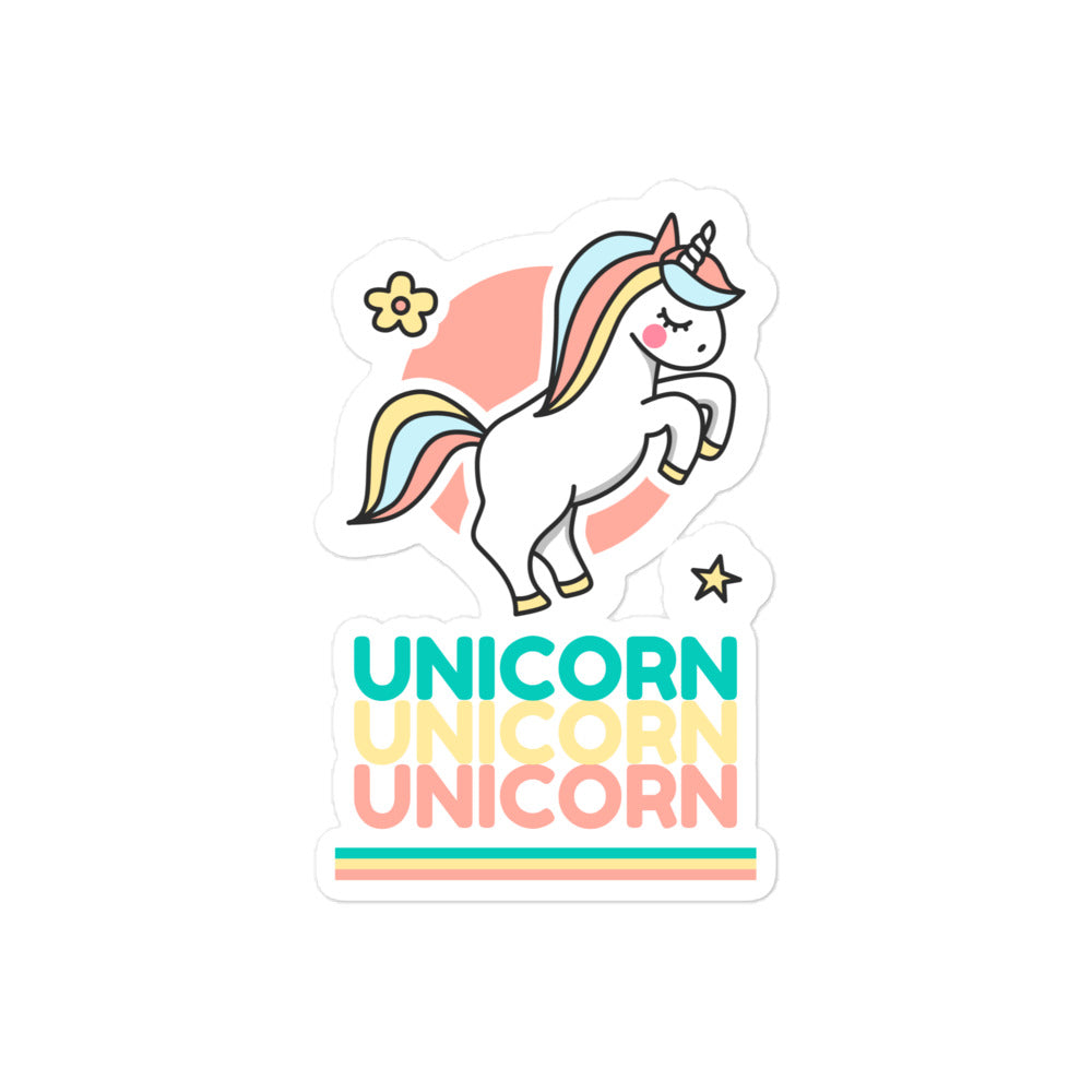  Unicorn Unicorn Unicorn Bubble-Free Stickers by Queer In The World Originals sold by Queer In The World: The Shop - LGBT Merch Fashion