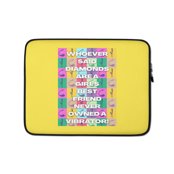  Never Owned A Vibrator Laptop Sleeve by Queer In The World Originals sold by Queer In The World: The Shop - LGBT Merch Fashion