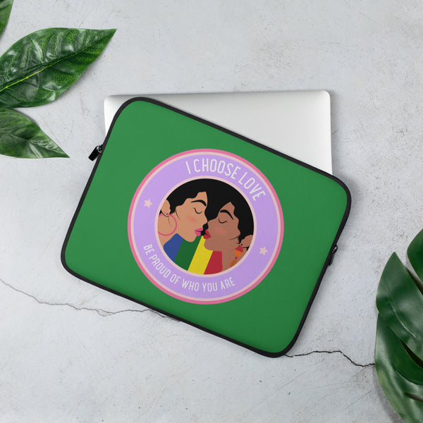  I Choose Love  Laptop Sleeve by Queer In The World Originals sold by Queer In The World: The Shop - LGBT Merch Fashion