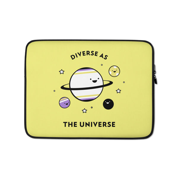  Diverse As The Universe Laptop Sleeve by Queer In The World Originals sold by Queer In The World: The Shop - LGBT Merch Fashion