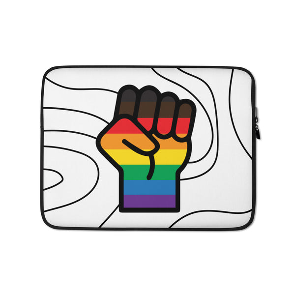  BLM LGBT Resist Laptop Sleeve by Queer In The World Originals sold by Queer In The World: The Shop - LGBT Merch Fashion