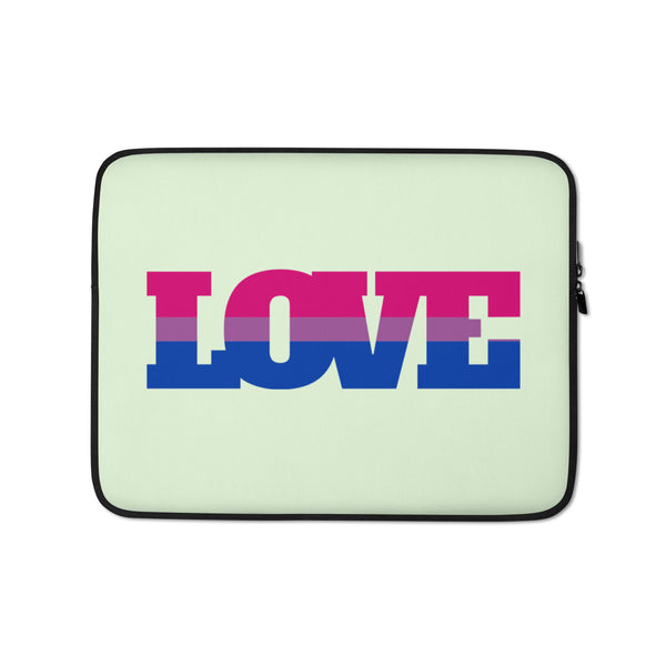  Bisexual Love Laptop Sleeve by Queer In The World Originals sold by Queer In The World: The Shop - LGBT Merch Fashion