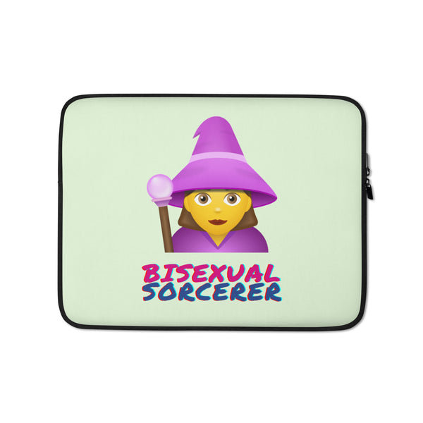  Bisexual Sorcerer Laptop Sleeve by Queer In The World Originals sold by Queer In The World: The Shop - LGBT Merch Fashion