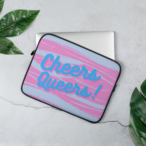  Cheers Queers! Laptop Sleeve by Queer In The World Originals sold by Queer In The World: The Shop - LGBT Merch Fashion